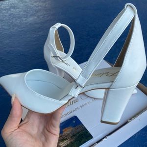 Closed Toe Bridal Shoes With Block Heel